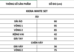 TUBYCATU | ÁO VÀ CHÂN VÁY REN TRẮNG  KIERA WHITE