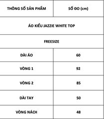 TUBYCATU | ÁO KIỂU JAZZIE WHITE TOP