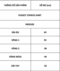 TUBYCATU | POCKET STRIPED SHIRT - BLUE