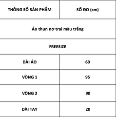 TUBYCATU | Áo thun nơ trai màu trắng