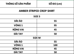 TUBYCATU | AMBER STRIPED CROP SHIRT (KHÔNG KÈM KHĂN LEN)