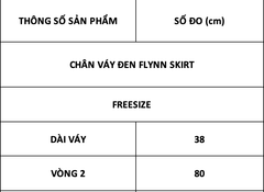 TUBYCATU | CHÂN VÁY ĐEN FLYNN SKIRT