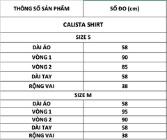 TUBYCATU | ÁO SƠ MI CALISTA SHIRT