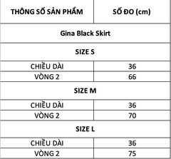 TUBYCATU | Chân váy xếp ly Gina Black Skirt