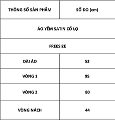 TUBYCATU | ÁO YẾM SATIN CỔ LỌ
