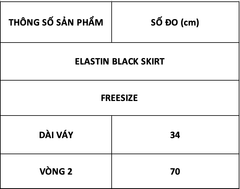 TUBYCATU | ELASTIN BLACK SKIRT