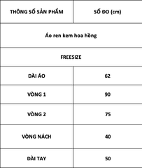 TUBYCATU | Áo ren kem hoa hồng tặng kèm lót