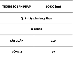 TUBYCATU | Quần tây xám lưng thun