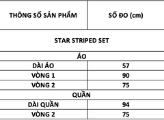 TUBYCATU | STAR STRIPED SET - CREAM