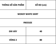 TUBYCATU | WENDY WHITE SKIRT