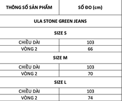 TUBYCATU | ULA STONE GREEN JEANS