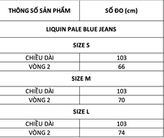 TUBYCATU | LIQUIN PALE BLUE JEANS