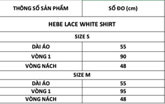 TUBYCATU | HEBE LACE WHITE SHIRT (LIMITED)