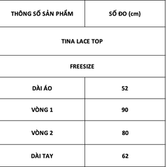 TUBYCATU | TINA LACE TOP