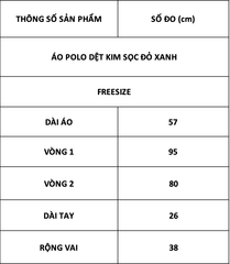 TUBYCATU | ÁO POLO DỆT KIM SỌC ĐỎ XANH