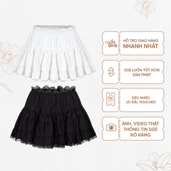 TUBYCATU | ALIDA WHITE/ BLACK SKIRT