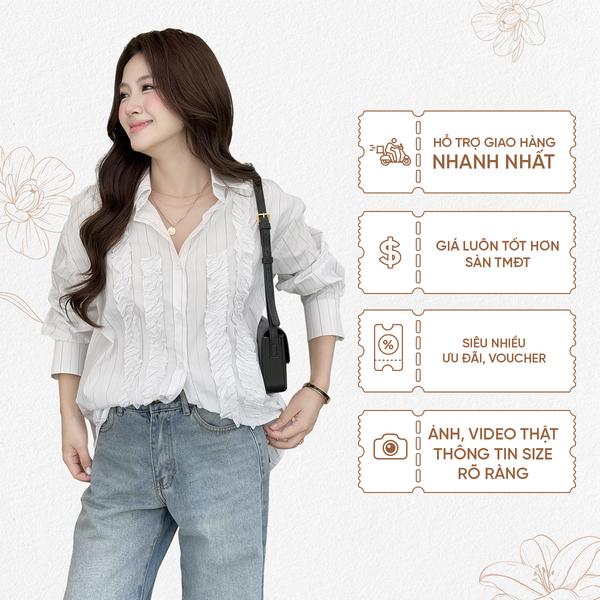 TUBYCATU | IVY RUFFLE WHITE SHIRT