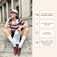 TUBYCATU | ÁO POLO DỆT KIM SỌC ĐỎ XANH