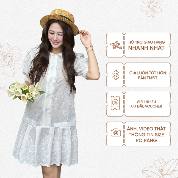 TUBYCAT | LECY WHITE LACE DRESS