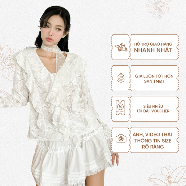 TUBYCATU | Chân váy Fiona Skirt trắng