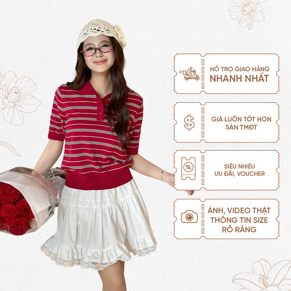 TUBYCATU | CHÂN VÁY CAMELIA WHITE SKIRT