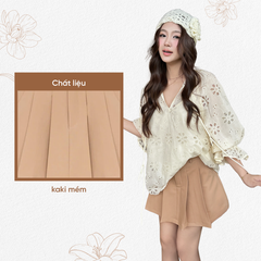 TUBYCATU | CHÂN VÁY XẾP LY NUDE LUCY