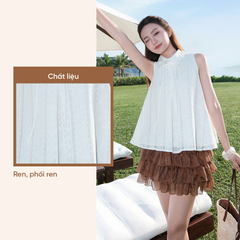 TUBYCATU | HEBE LACE WHITE SHIRT (LIMITED)