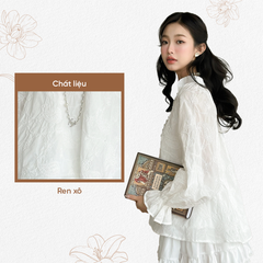 TUBYCATU | ÁO KIỂU JAZZIE WHITE TOP
