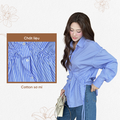 TUBYCATU | LISA BLUE STRIPED SHIRT