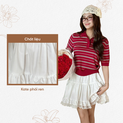 TUBYCATU | CHÂN VÁY CAMELIA WHITE SKIRT