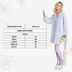 TUBYCATU | ĐẦM SƠ MI SỌC MABEL WHITE DRESS