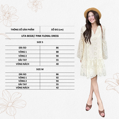 TUBYCATU | LITA BEGIE/ PINK FLORAL DRESS
