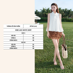 TUBYCATU | HEBE LACE WHITE SHIRT (LIMITED)