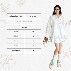 TUBYCATU | ÁO KIỂU JAZZIE WHITE TOP