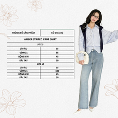 TUBYCATU | AMBER STRIPED CROP SHIRT (KHÔNG KÈM KHĂN LEN)