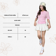TUBYCATU | ALIDA WHITE/ BLACK SKIRT