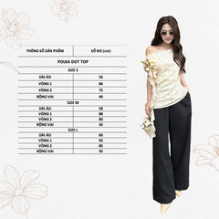 TUBYCATU | CREAM POLKA DOT TOP