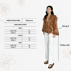 TUBYCATU | KANE WHITE/ BLACK PANTS