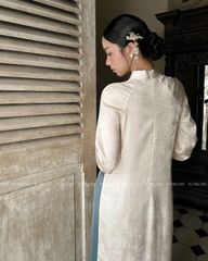 TUBYCATU | ÁO DÀI ĐOAN NGỌC KEM/ XANH/ VÀNG (KHÔNG KÈM QUẦN - PHỤ KIỆN)