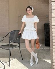 TUBYCATU | ALIDA WHITE/ BLACK SKIRT