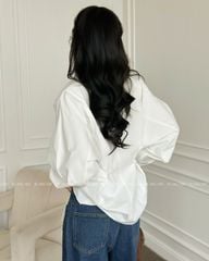 TUBYCATU | ÁO SƠ MI TRẮNG NÚT EO SAU