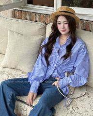 TUBYCATU | LISA BLUE STRIPED SHIRT