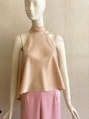 TUBYCATU | ÁO YẾM SATIN CỔ LỌ