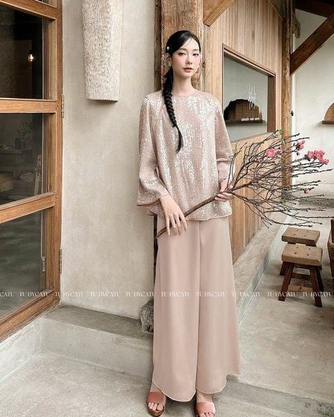 TUBYCATU | ÁO KIM SA NÂU/ XANH