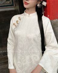 TUBYCATU | SET ÁO DÀI GẤM NGỌC CẦM NHIỀU MÀU (ÁO VÀ QUẦN)