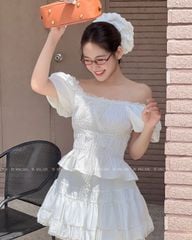 TUBYCATU | ALIDA WHITE/ BLACK SKIRT