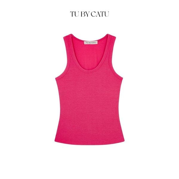 TUBYCATU | ÁO 3 LỖ TRƠN MÀU HỒNG