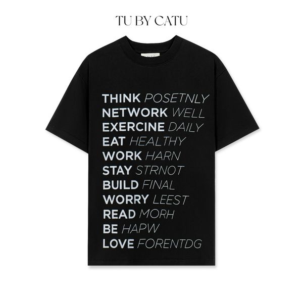 TUBYCATU | BLACK THINK TEE