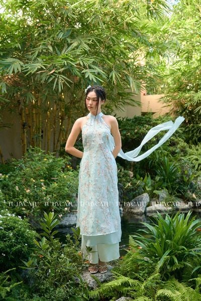 TUBYCATU | ÁO DÀI HOA NIÊN (KHÔNG KÈM QUẦN)