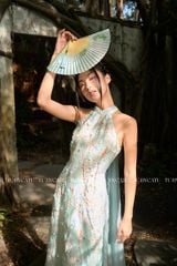 TUBYCATU | ÁO DÀI HOA NIÊN (KHÔNG KÈM QUẦN)